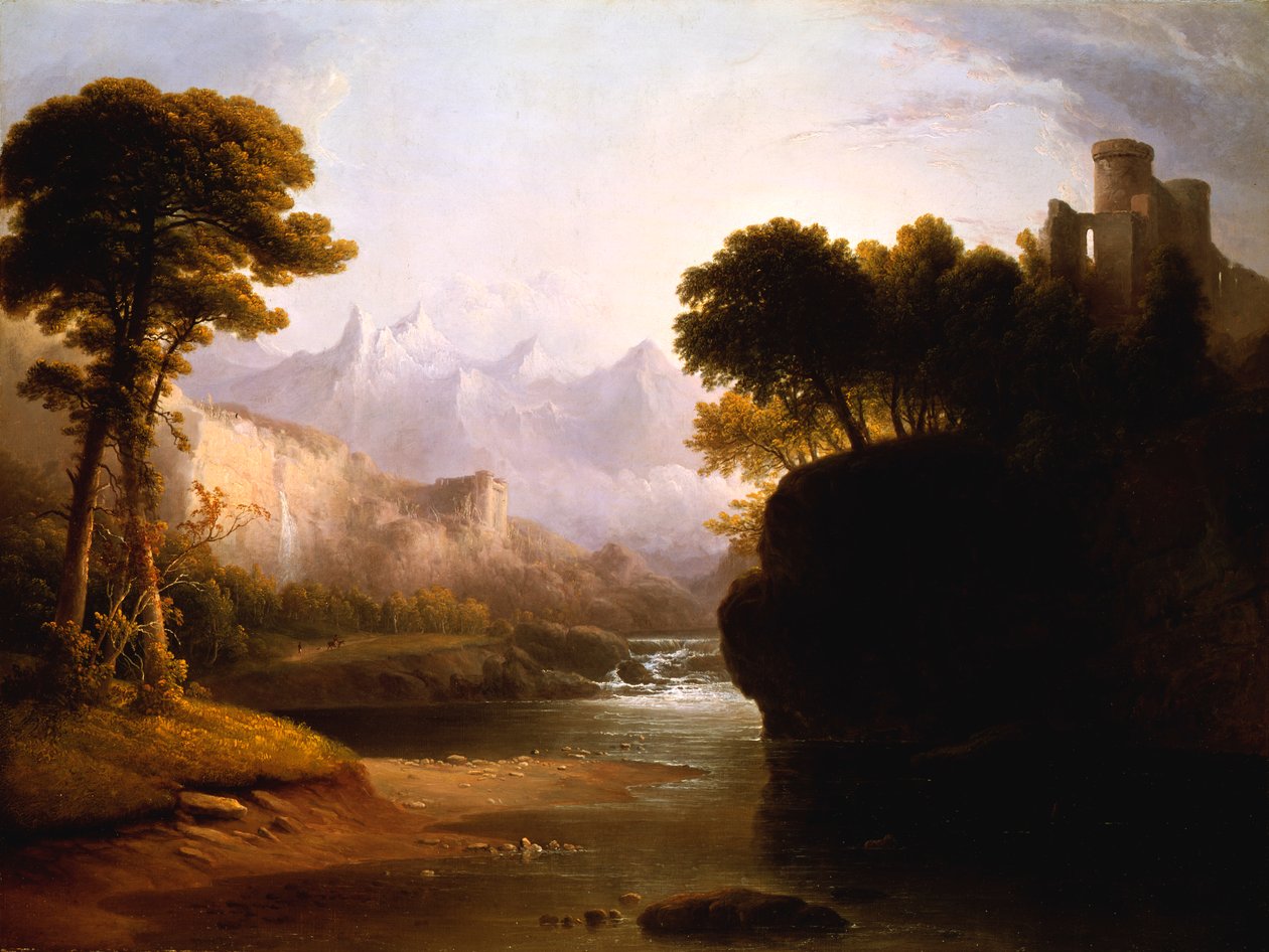 Fantasievolle Landschaft, 1834 von Thomas Doughty
