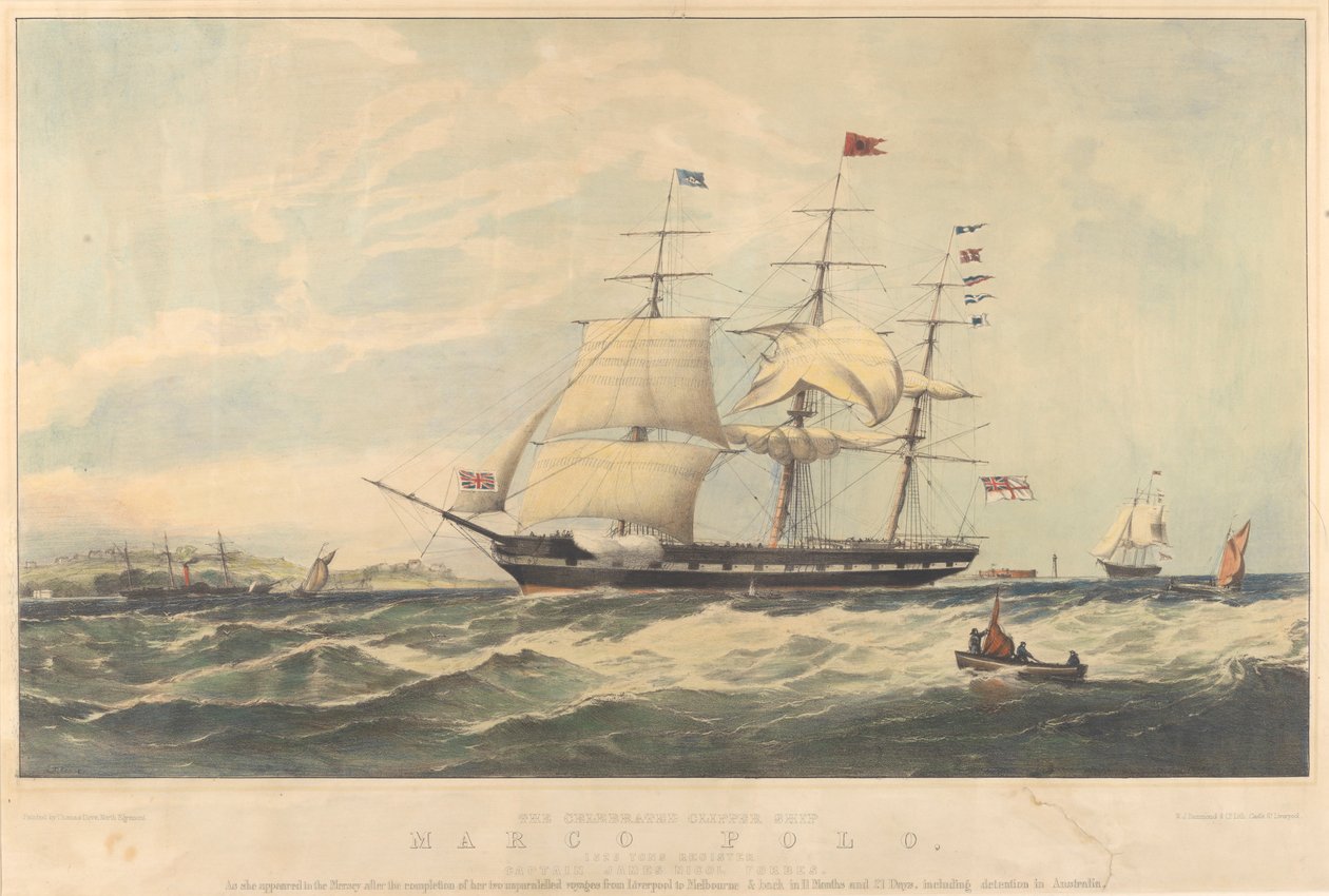 Das berühmte Klipperschiff Marco Polo von Thomas Dove