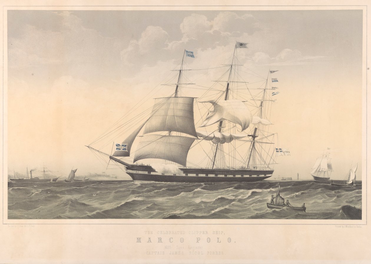 Das berühmte Klipperschiff Marco Polo von Thomas Dove