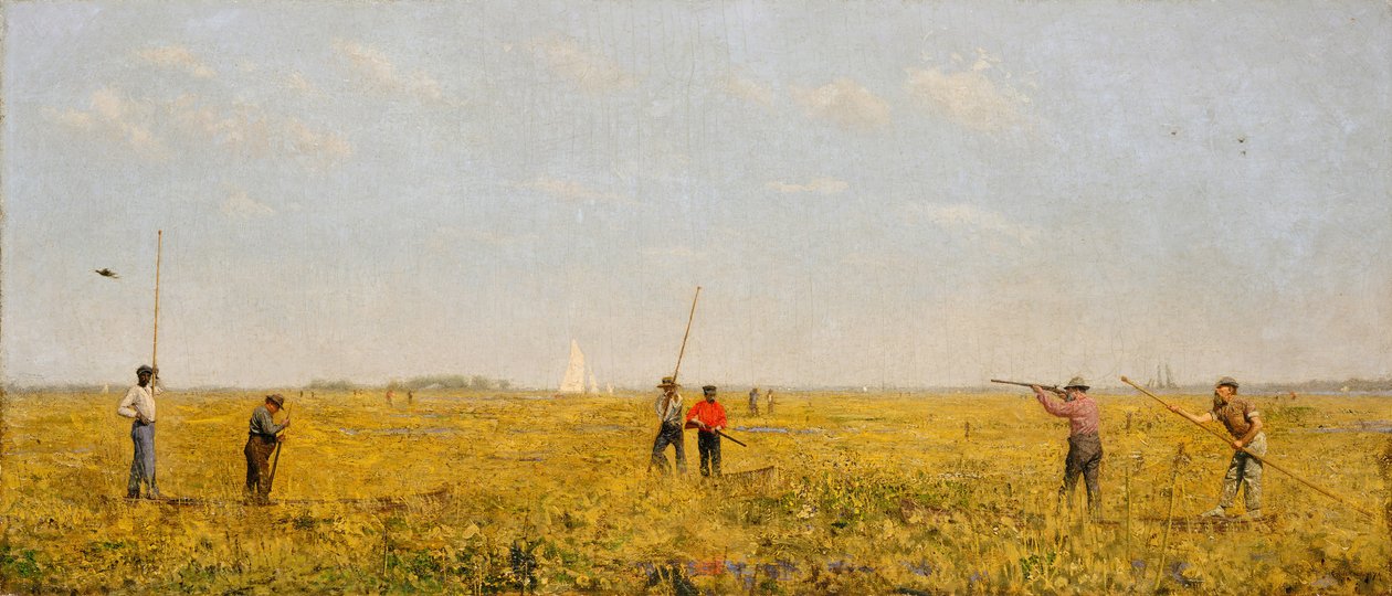 Drängen auf die Schiene, 1874 von Thomas Eakins
