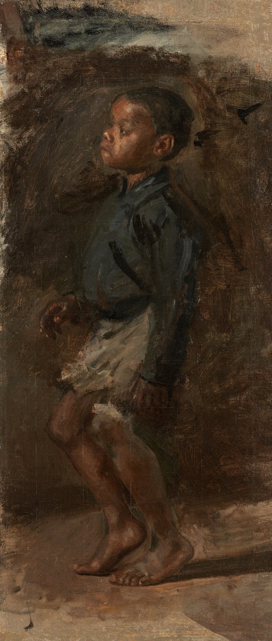 Studie für "Schwarzer Junge tanzt" von Thomas Eakins