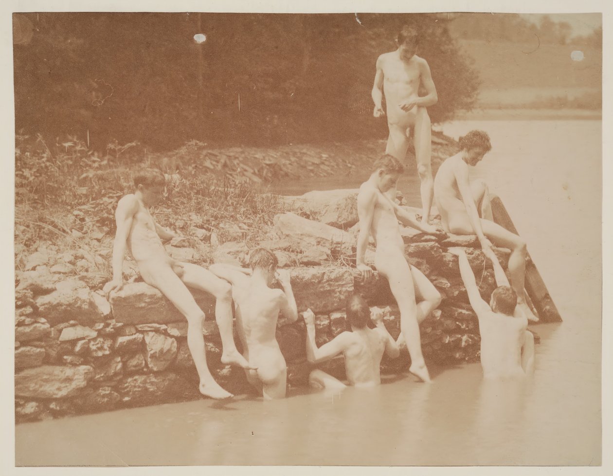 Studie zum Schwimmen, 1883 von Thomas Eakins