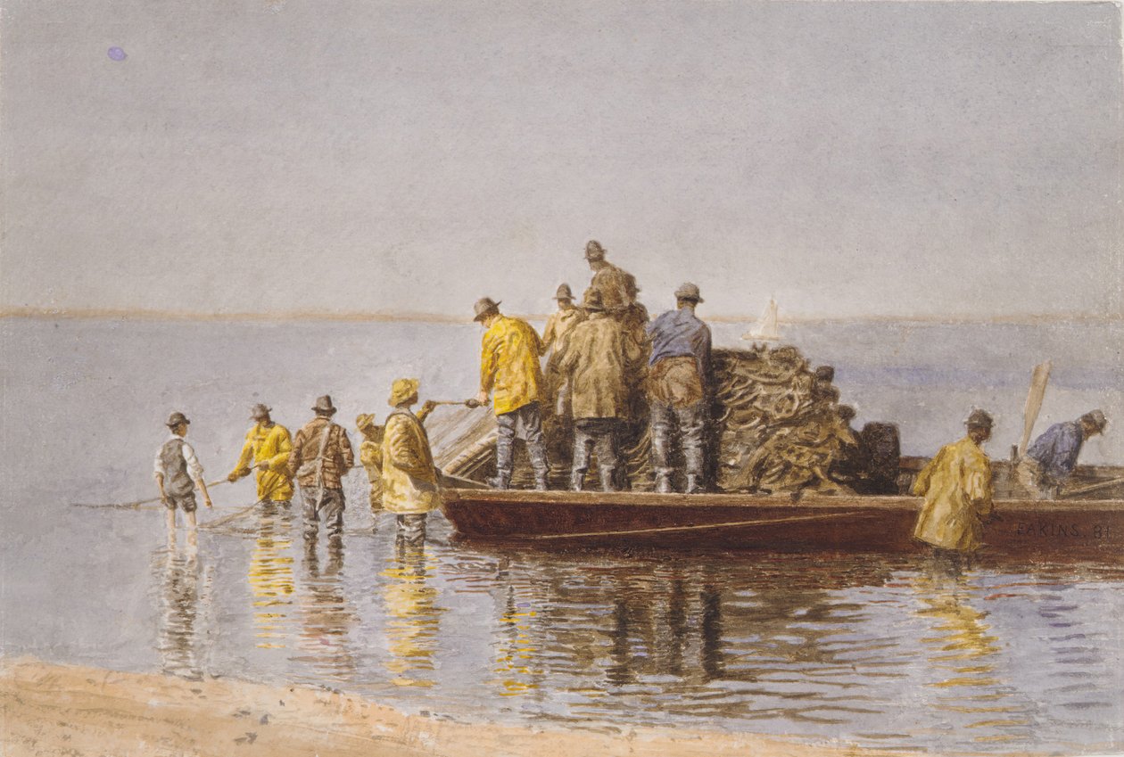 Das Netz aufnehmen, 1881 von Thomas Eakins
