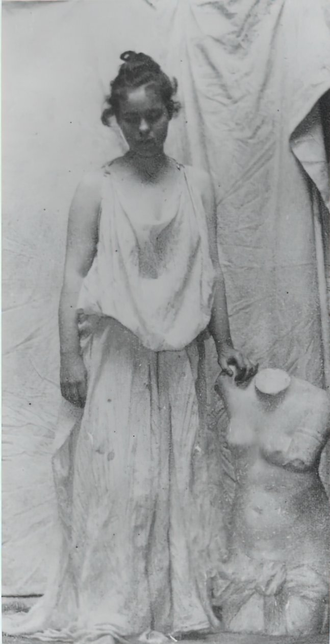 Weda Cook mit antikem Guss, ca. 1892 von Thomas Eakins
