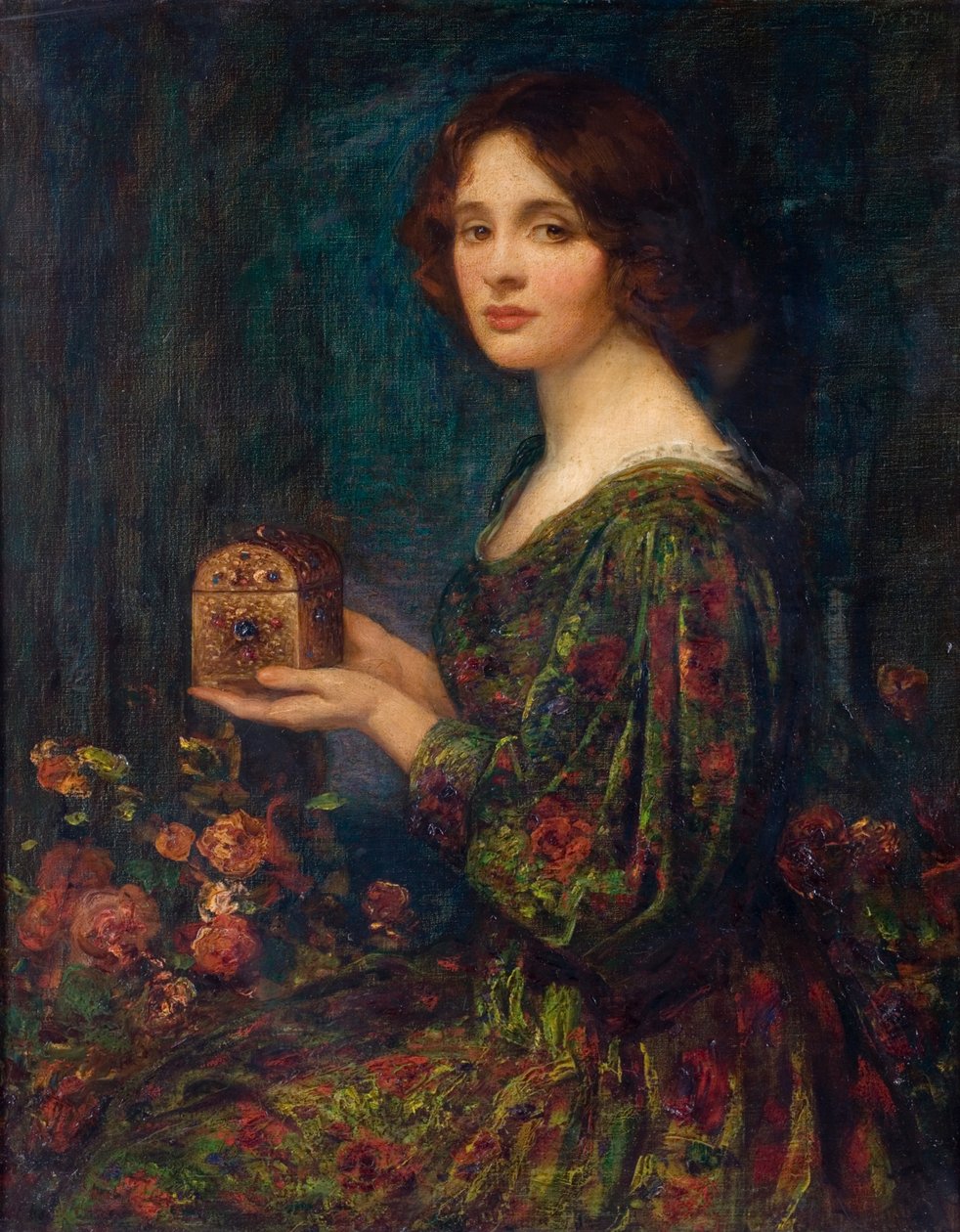 Der juwelenbesetzte Kasten von Thomas Edwin Mostyn