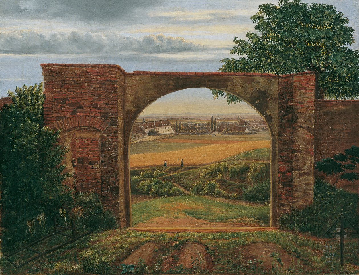 Das Friedhofstor (Friedhof bei Wien) von Thomas Ender