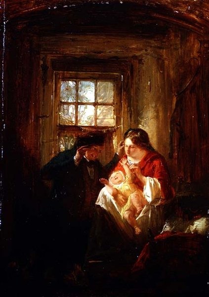 Mütterliche Freude von Thomas Faed