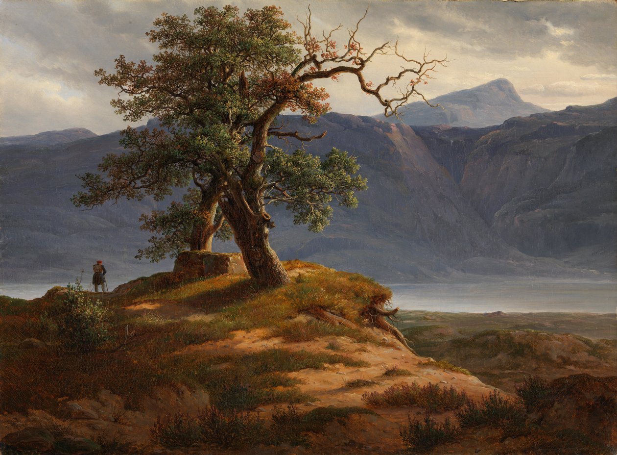 Landschaft mit Wanderer von Thomas Fearnley