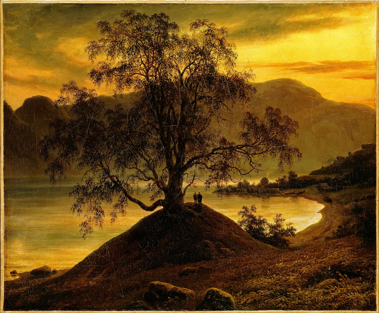 Alter Birkenbaum am Sognefjord von Thomas Fearnley