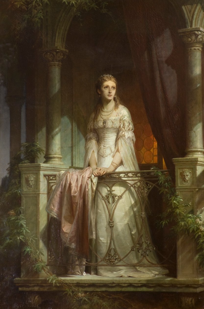Julia auf dem Balkon von Thomas Francis Dicksee