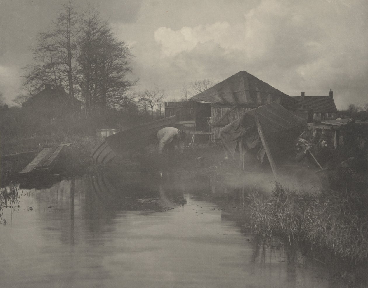 Ein Bootswerft in Norfolk von Thomas Frederick Goodall