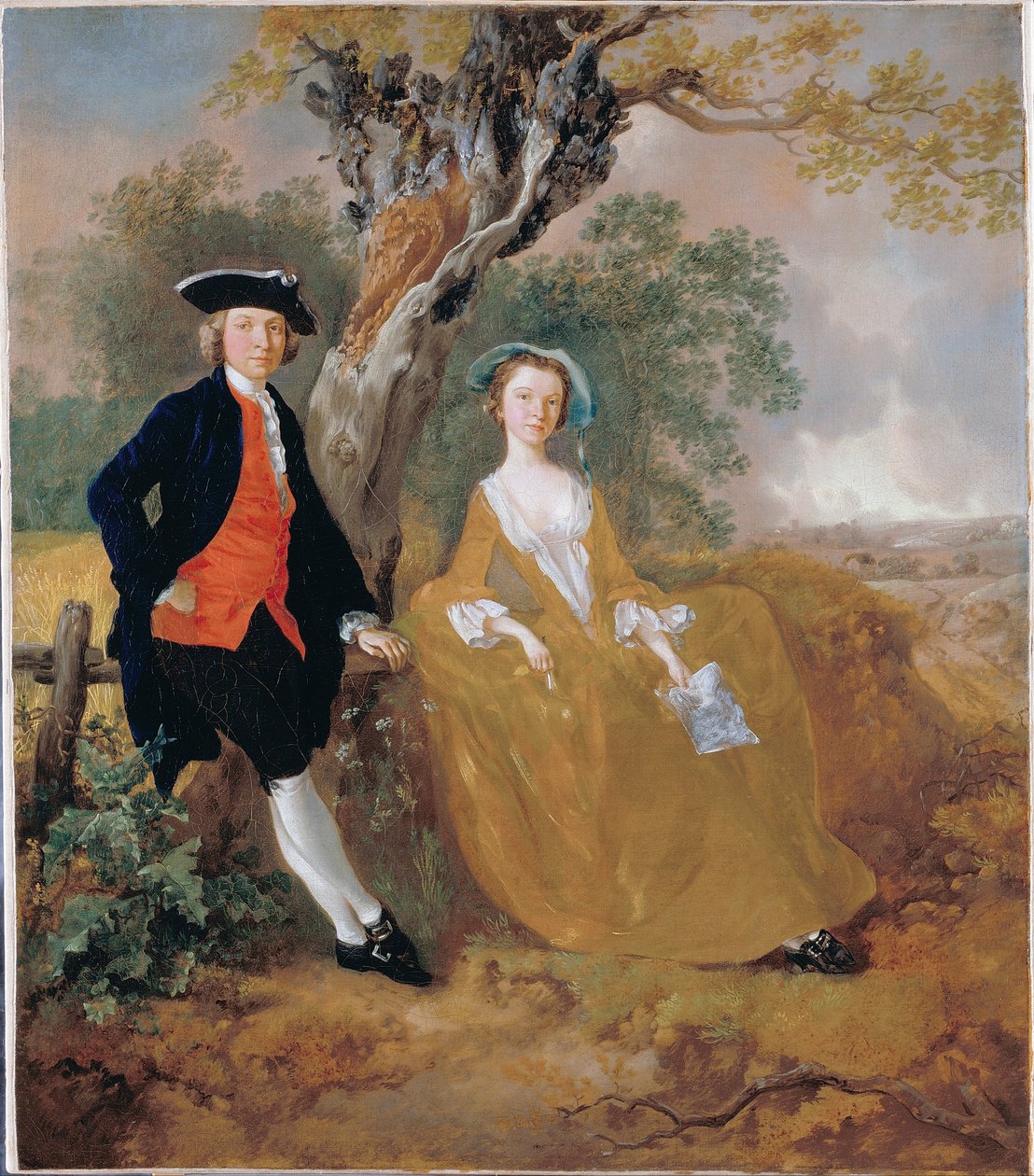 Ein Paar in einer Landschaft von Thomas Gainsborough