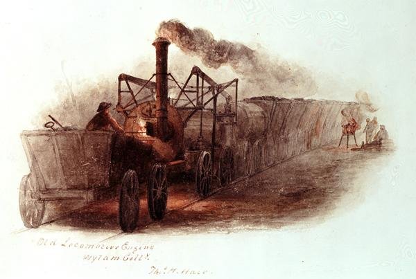 Alte Lokomotive, Wylam Colliery von Thomas H. Hair