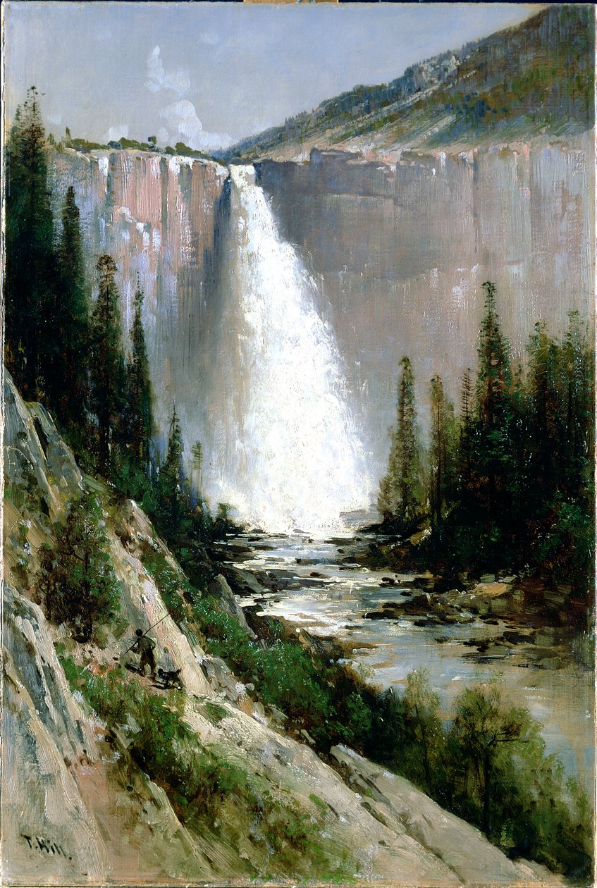 Bridalveil-Fall, Yosemite von Thomas Hill