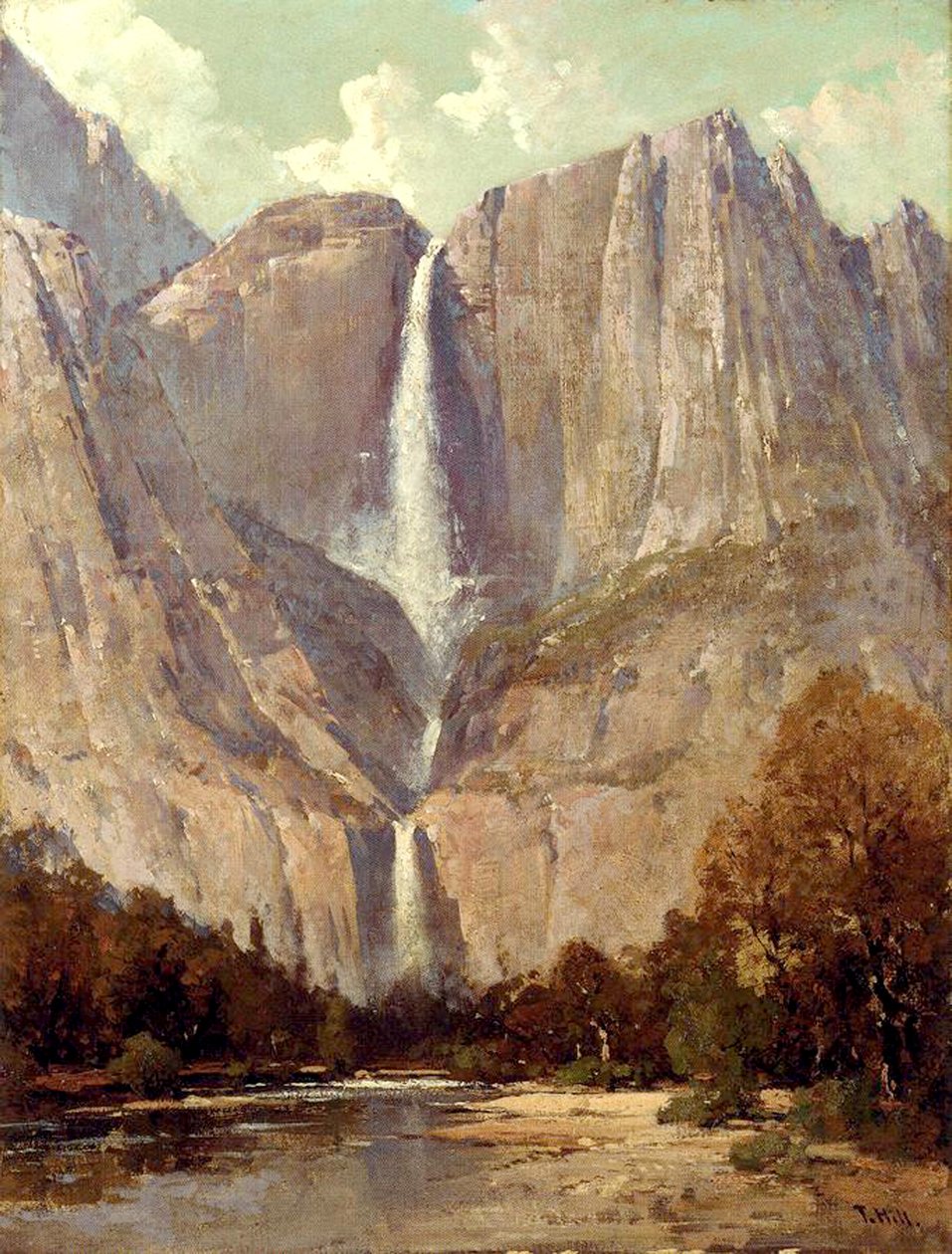 Bridalveil Fall, Yosemite von Thomas Hill