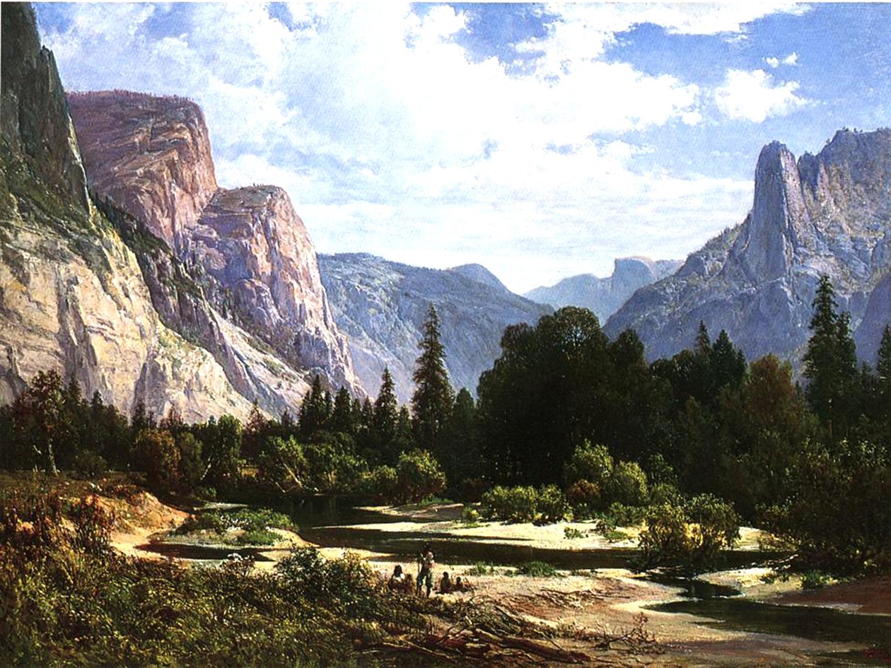 Piute-Indianer ruhen sich aus, 1866 von Thomas Hill