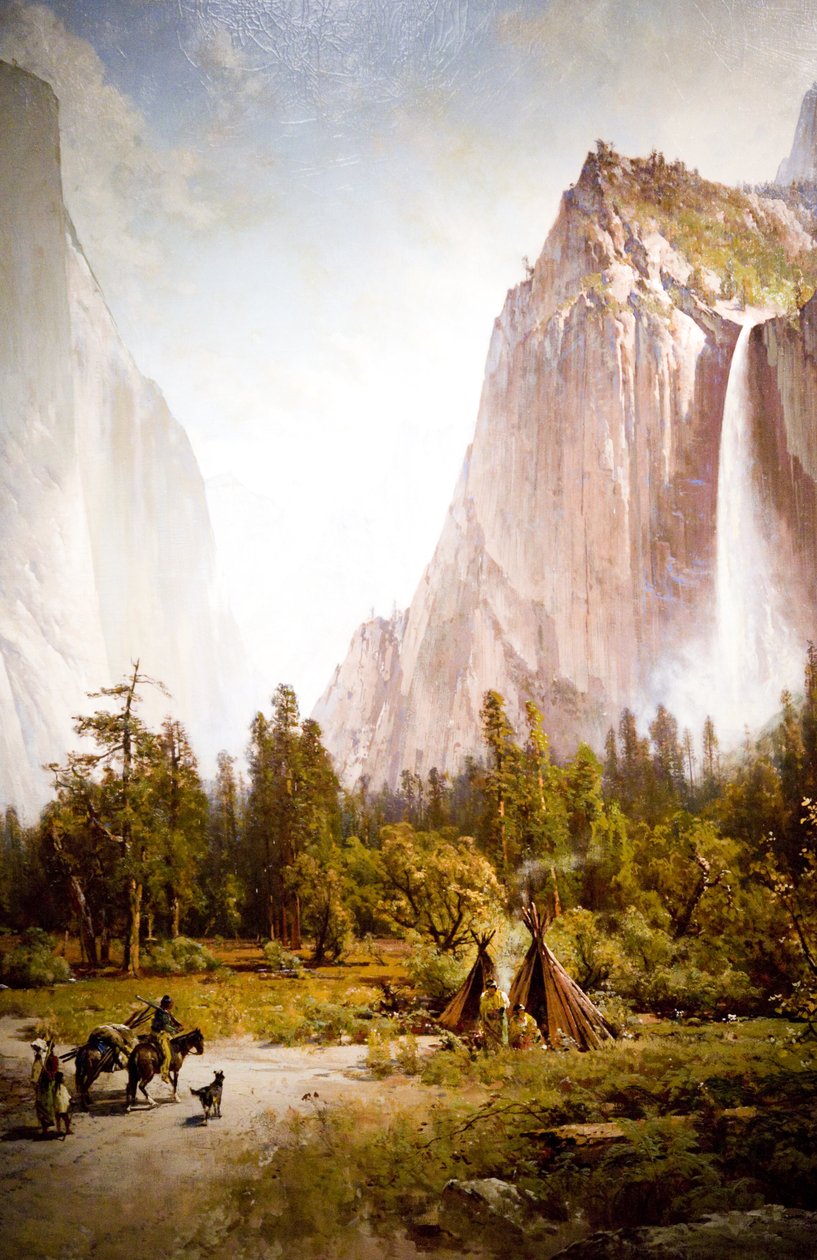 Yosemite-Tal (El Capitan & Bridal Veil Falls) von Thomas Hill