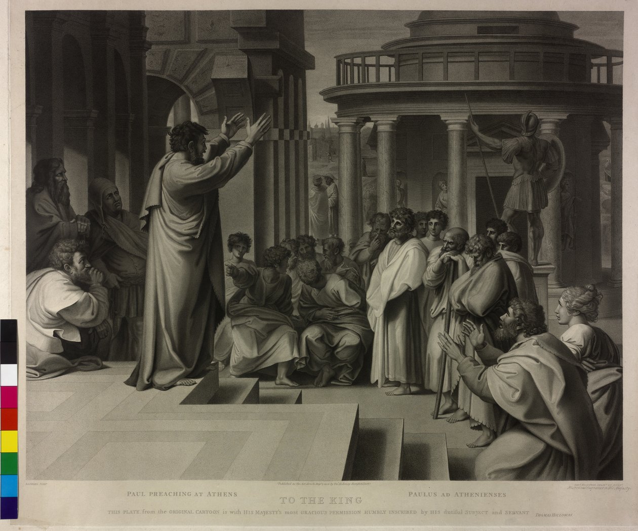 Paulus predigt in Athen von Thomas Holloway
