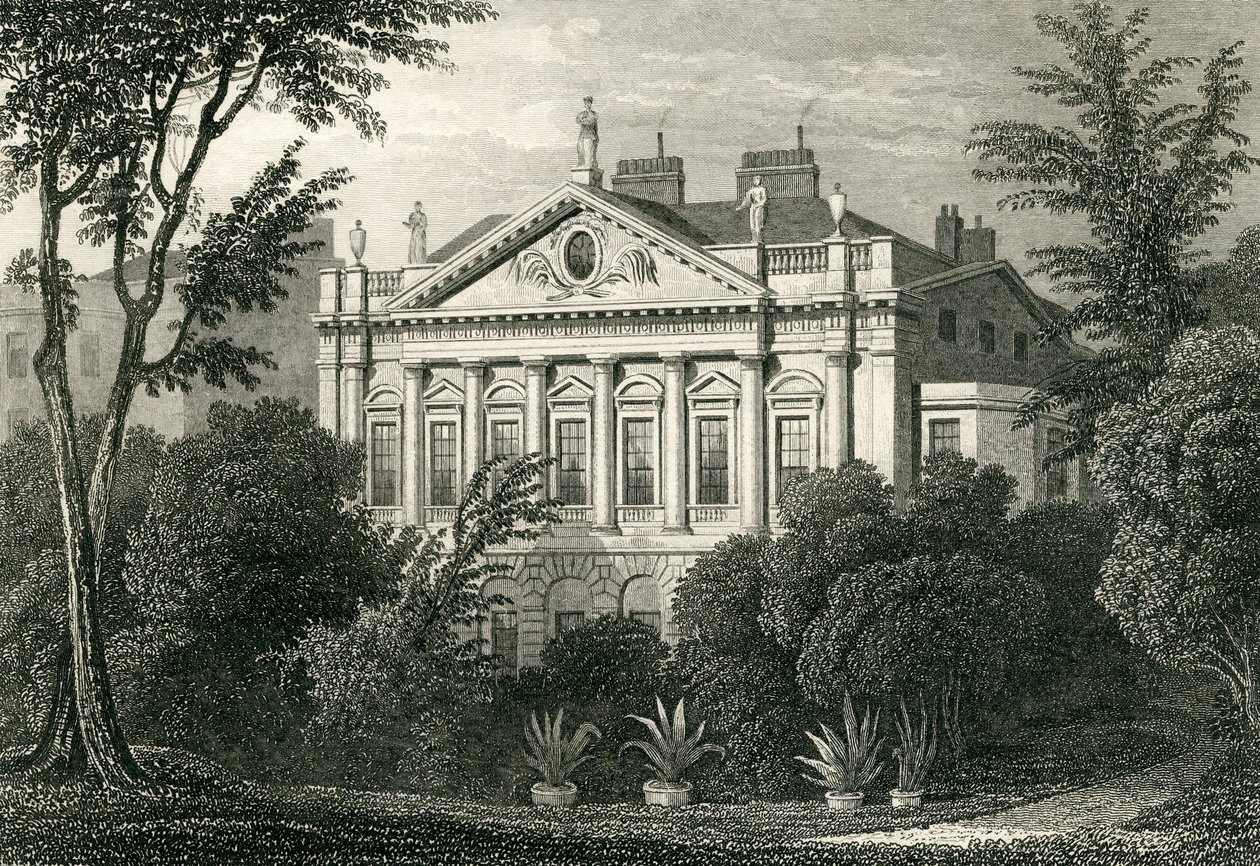 Earl Spencers Haus, Green Park, 1829 von Thomas Hosmer Shepherd