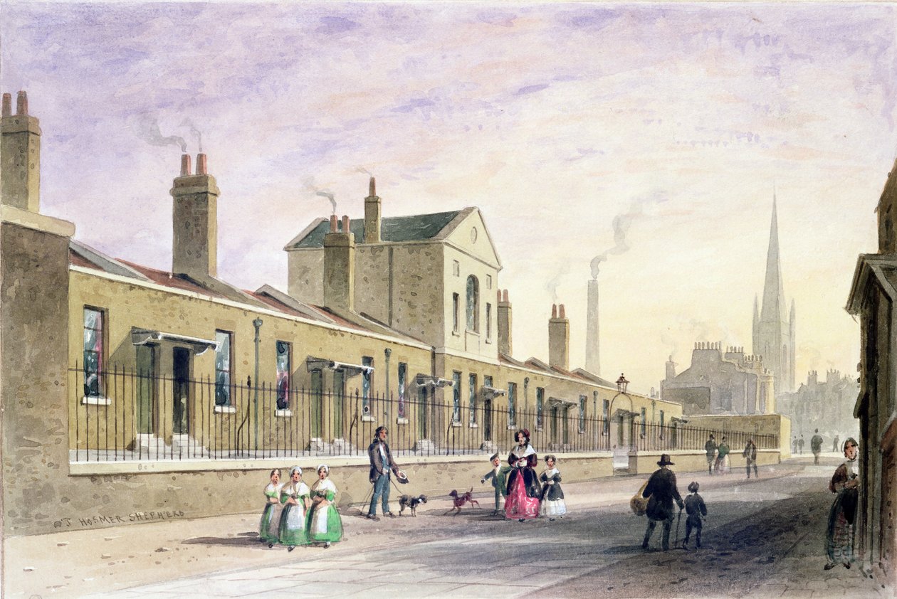 Palmers Armenhäuser, Tothill Fields von Thomas Hosmer Shepherd