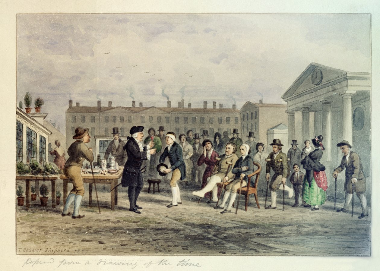Der Quacksalber, 1857 von Thomas Hosmer Shepherd