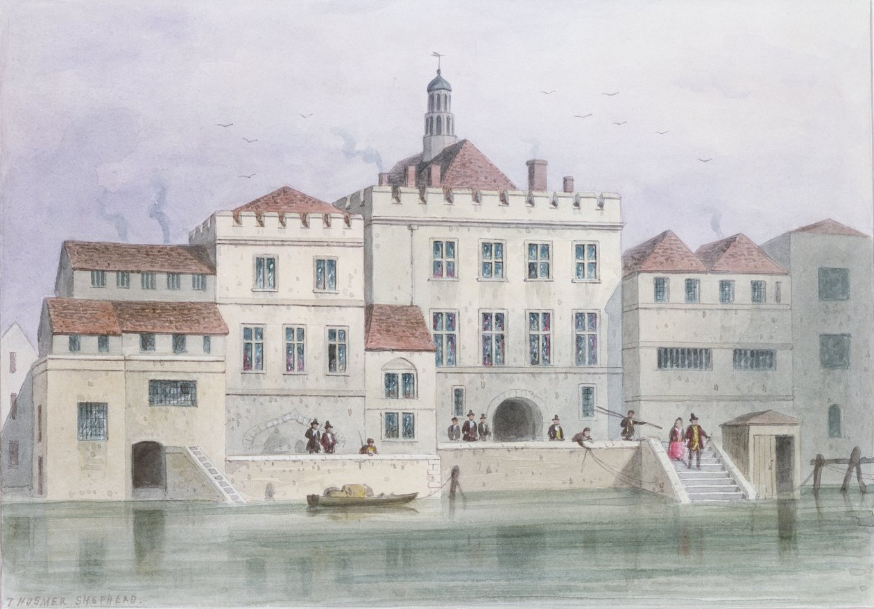 Ansicht der alten Fishmongers Hall, 1650 von Thomas Hosmer Shepherd