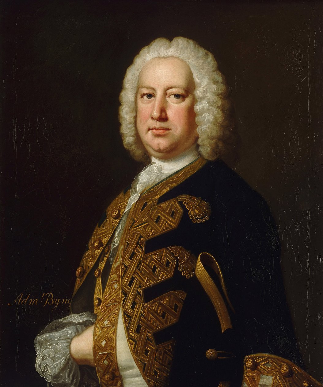 Porträt von Admiral John Byng von Thomas Hudson