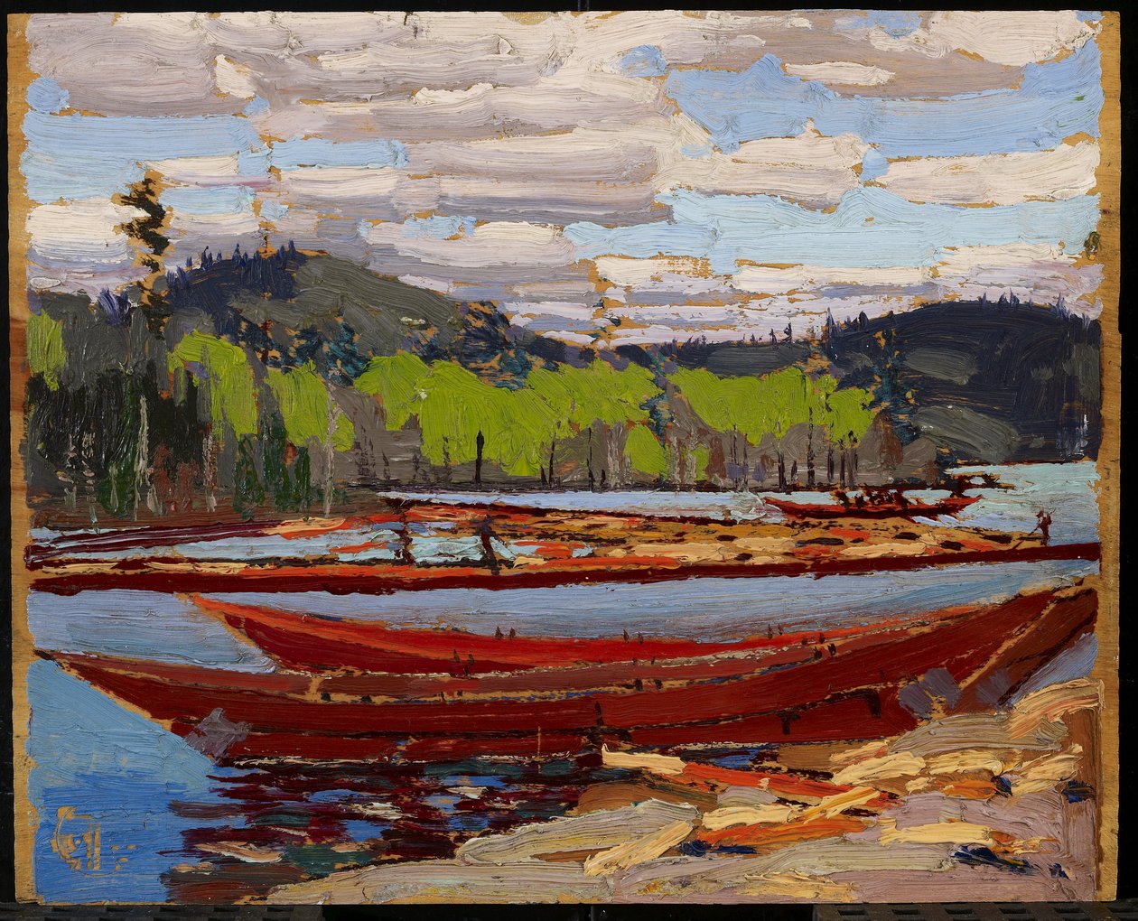 Bateaux, Sommer 1916 von Tom Thomson