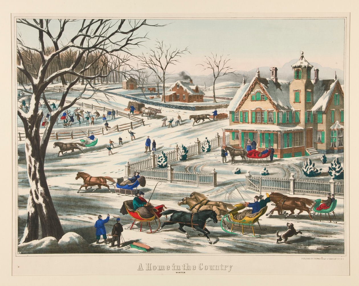 Ein Zuhause auf dem Land. / Winter von Thomas Kelly