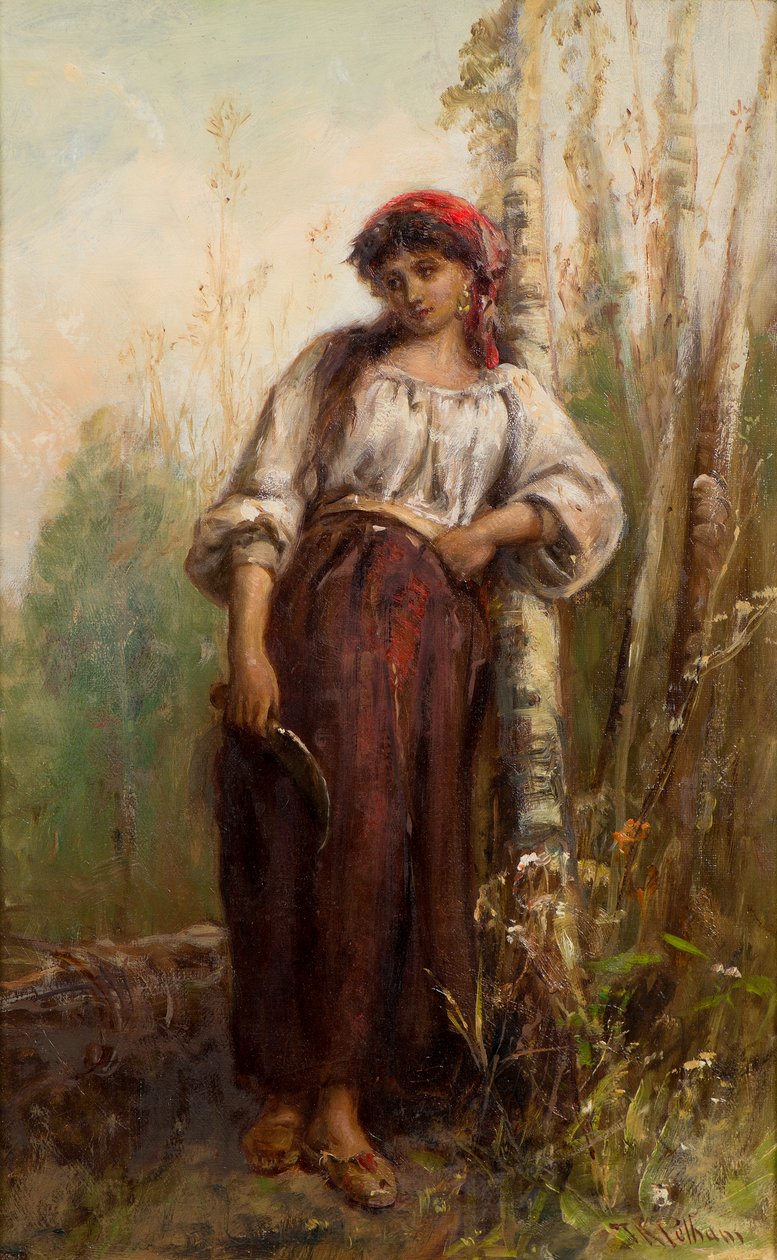 Ein Holzfäller aus den Baskischen Provinzen von Thomas Kent Pelham