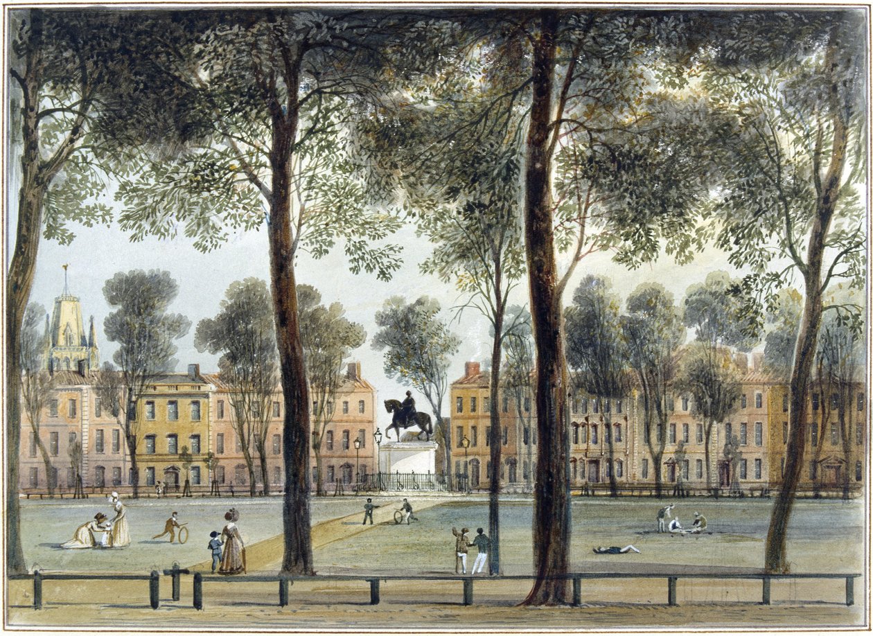 Queen Square, Blick nach Südosten von Thomas Leeson the Elder Rowbotham