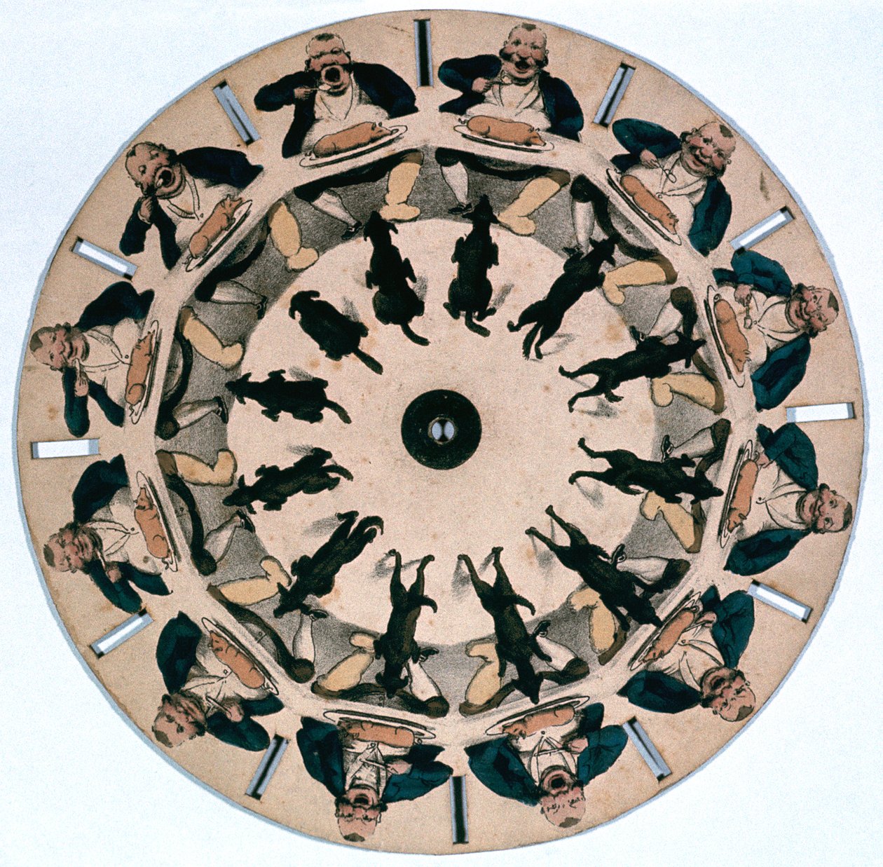 Fantascope-Scheibe, 1833 von Thomas Mann Baynes