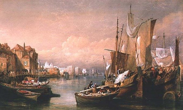 Die Themse bei Greenwich von Thomas Miles Richardson