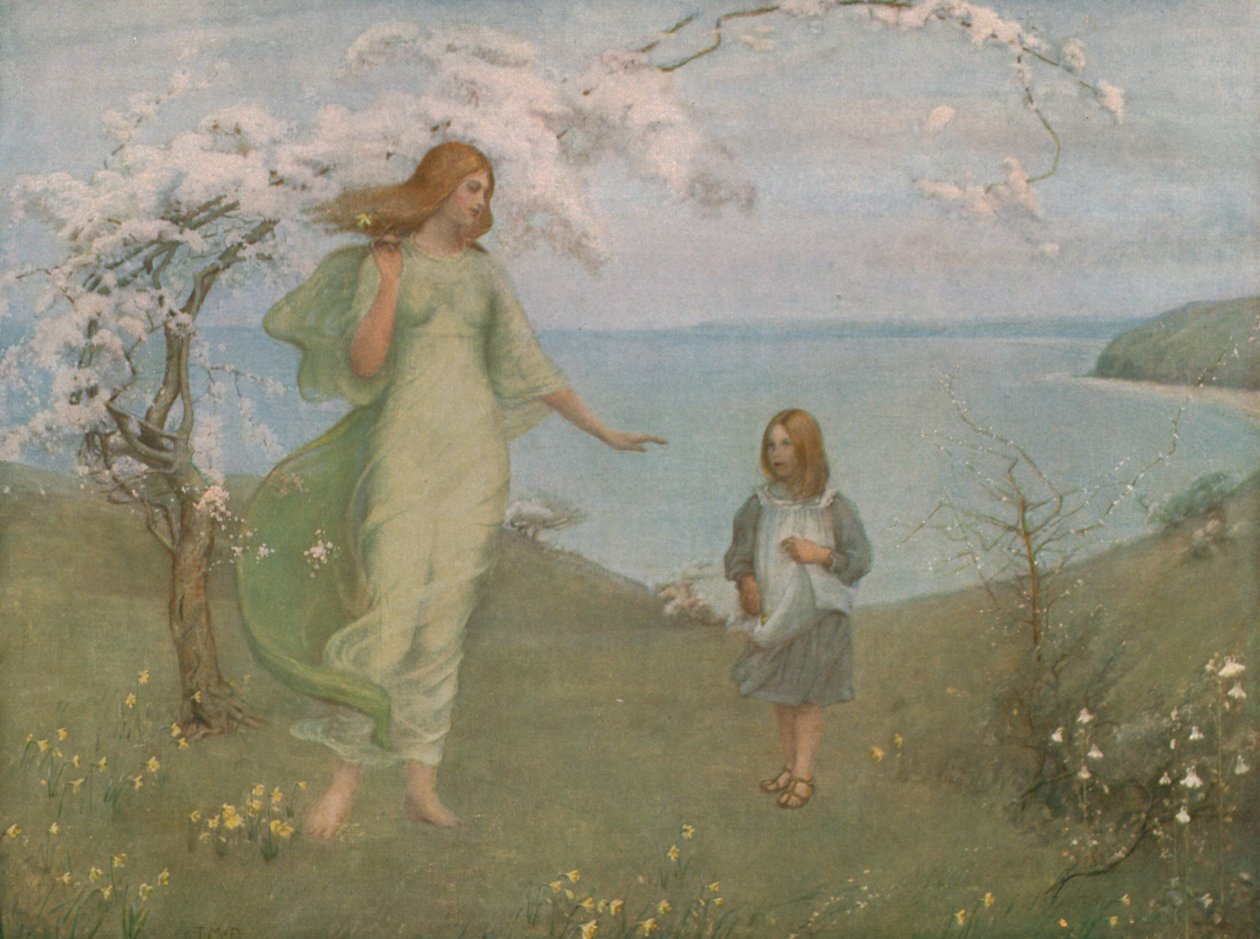 Eine Vision des Frühlings, 1901, ca. 1930 von Thomas Millie Dow