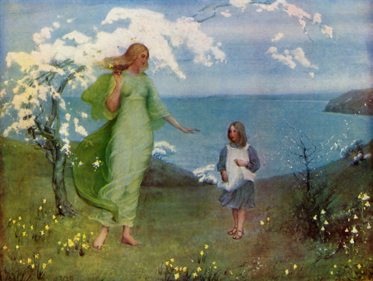 Eine Vision des Frühlings, 1902, 1936 von Thomas Millie Dow