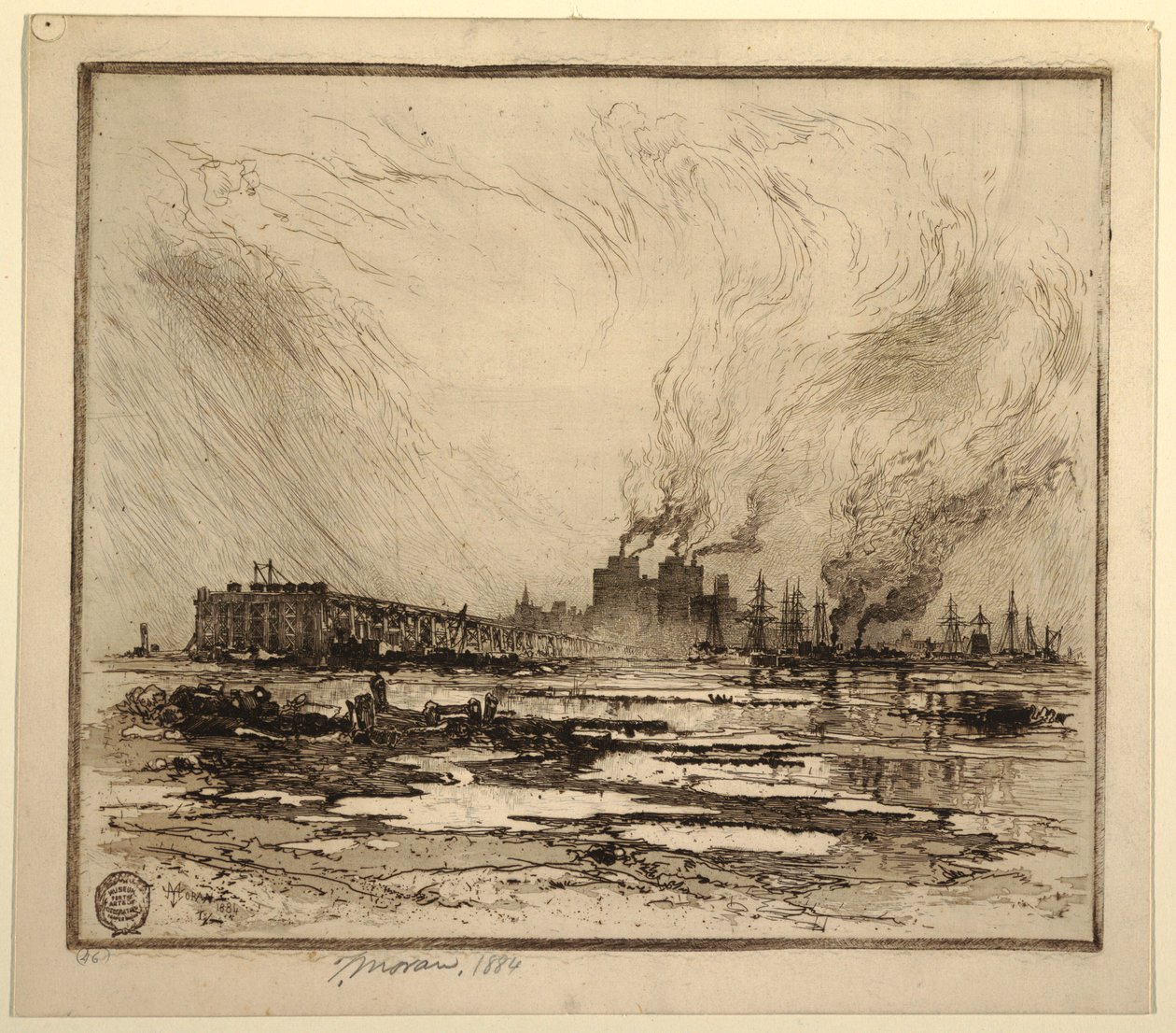 Communipaw, New Jersey von Thomas Moran