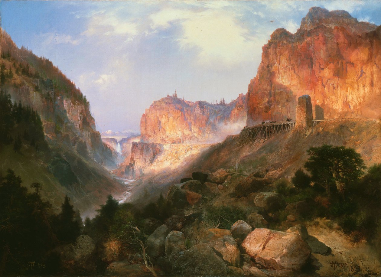 Golden Gate, Yellowstone Nationalpark von Thomas Moran