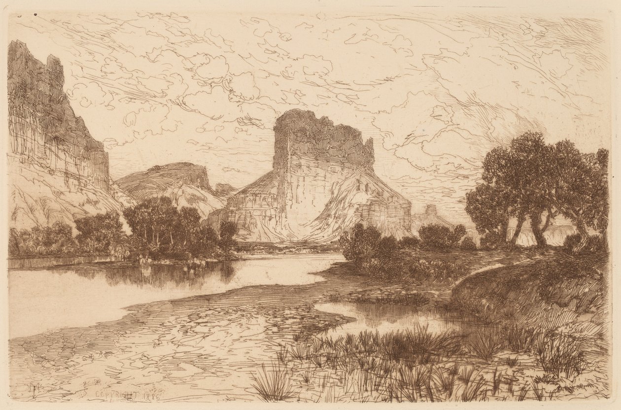 Green River, Wyoming Territory von Thomas Moran