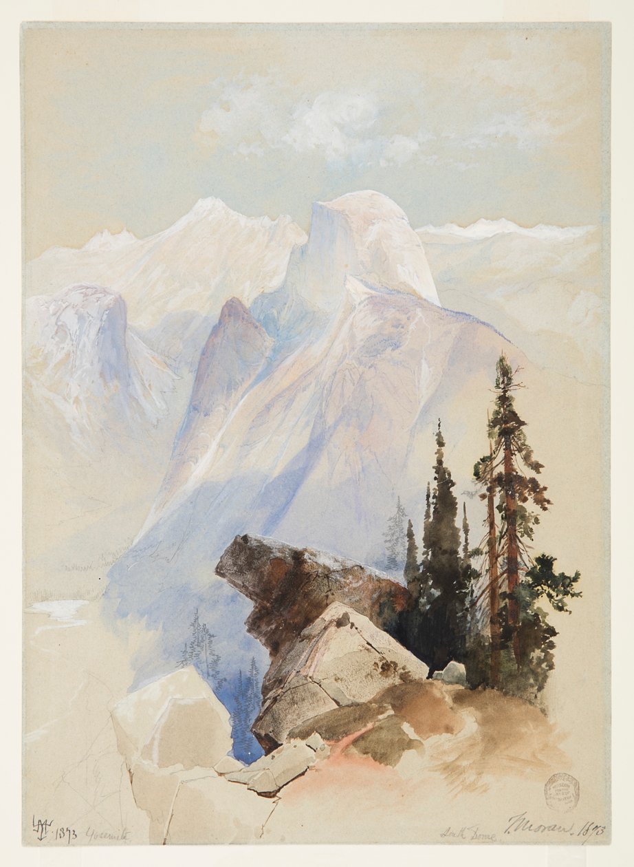 Half Dome, Yosemite von Thomas Moran