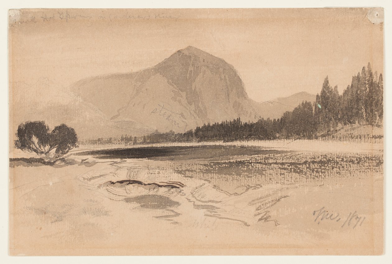 Heiße Quelle am Gärtnerfluss von Thomas Moran