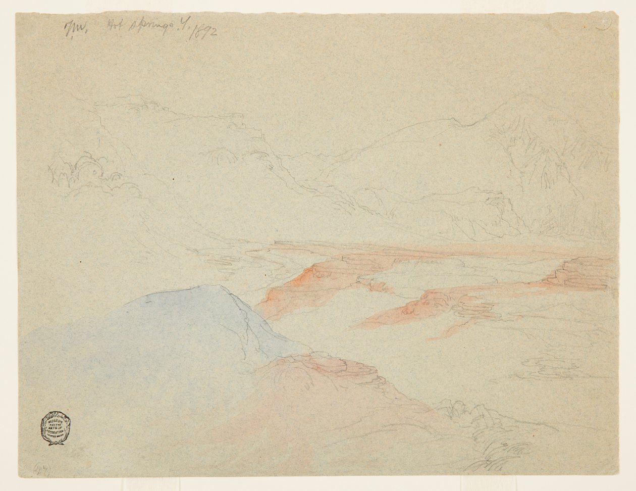 Heiße Quellen, Yellowstone von Thomas Moran