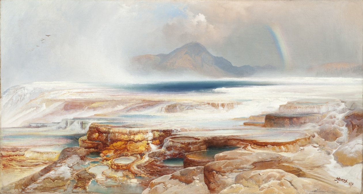 Heiße Quellen des Yellowstone von Thomas Moran