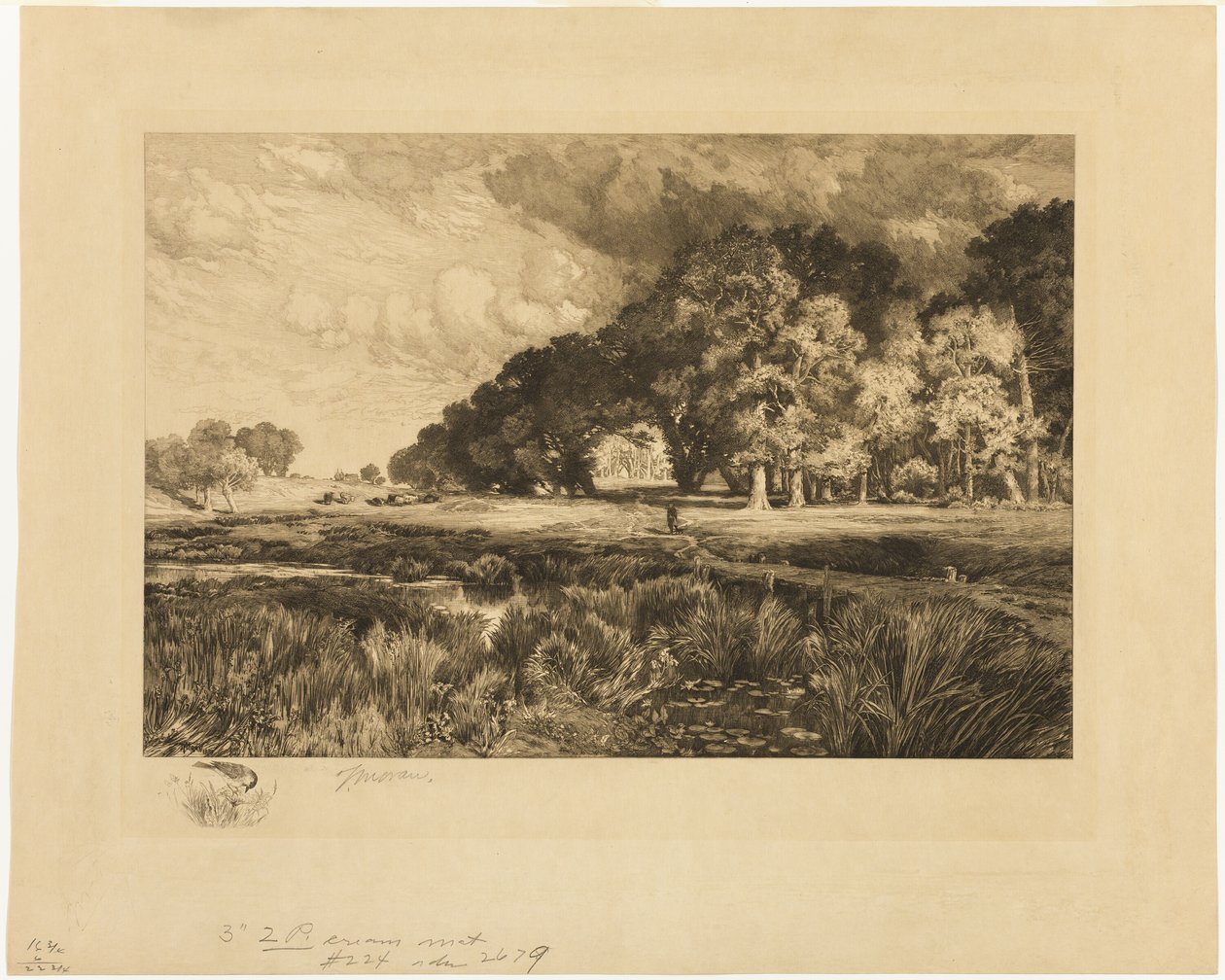 Landschaft von Long Island von Thomas Moran