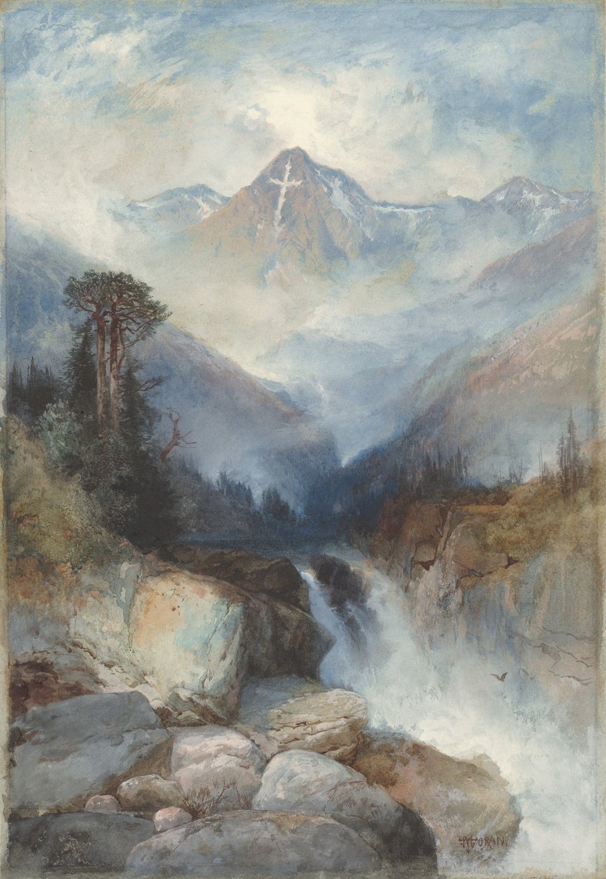 Berg des Heiligen Kreuzes von Thomas Moran