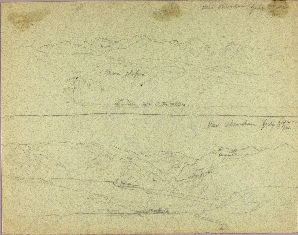 In der Nähe von Sheridan, 3. Juli 1892 von Thomas Moran