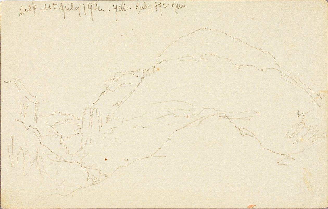 Schwefelberg, Yellowstone von Thomas Moran