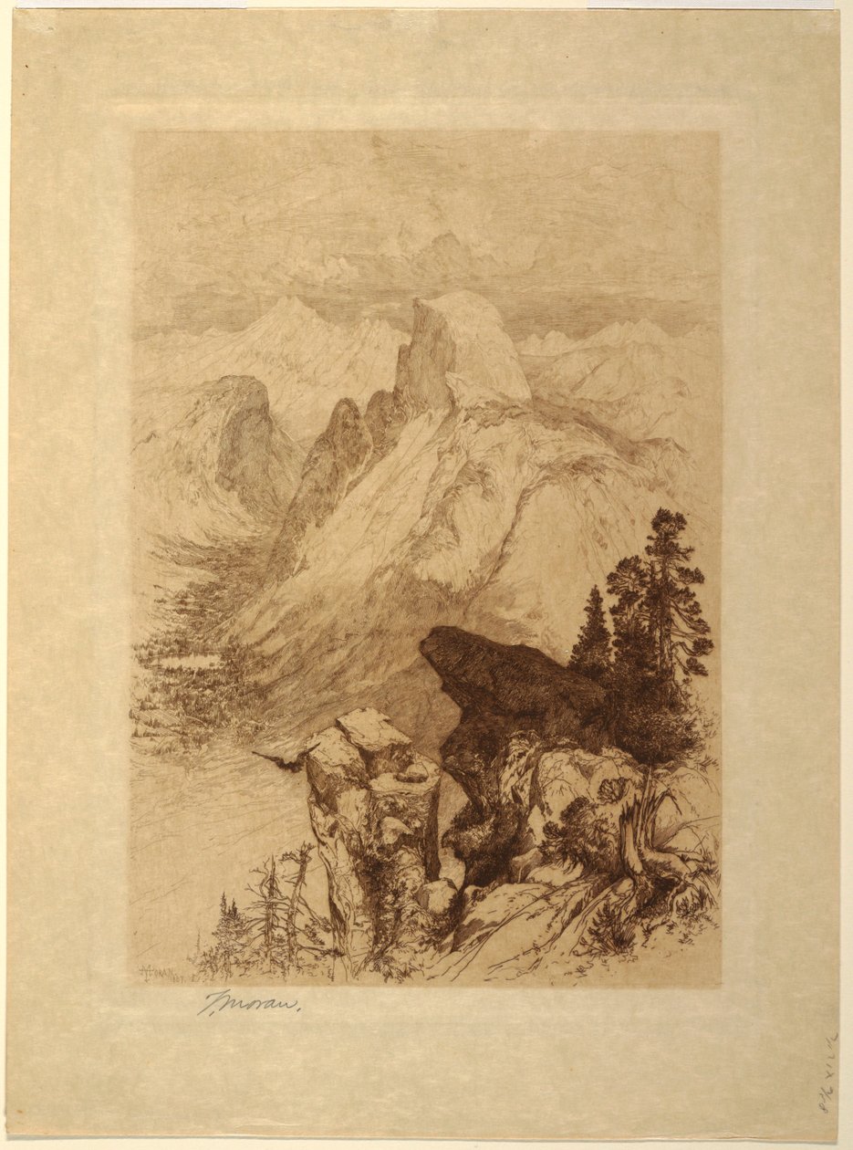 Die Südkuppel, Yosemite-Tal von Thomas Moran