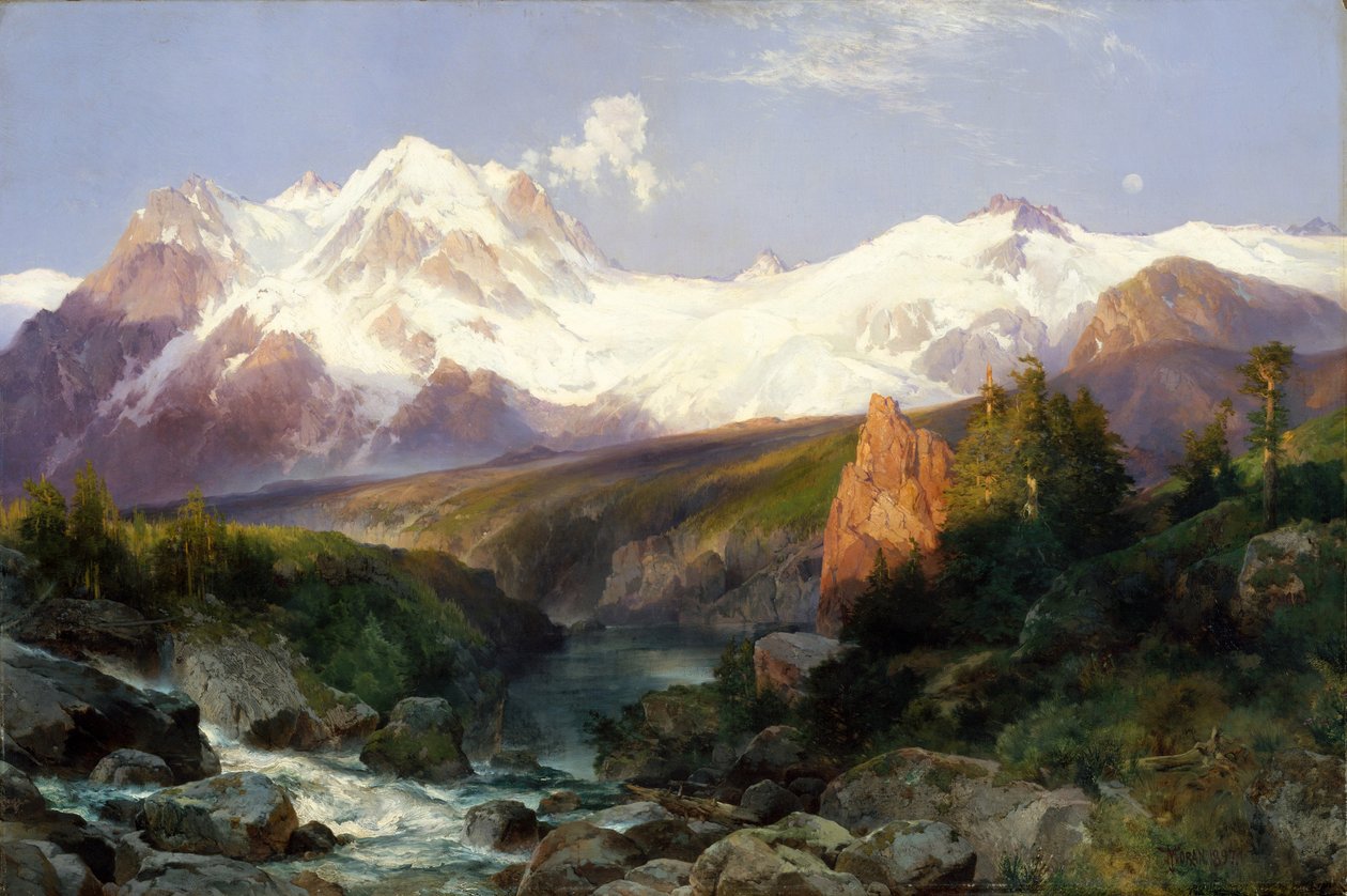 Die Teton Range, 1897 von Thomas Moran