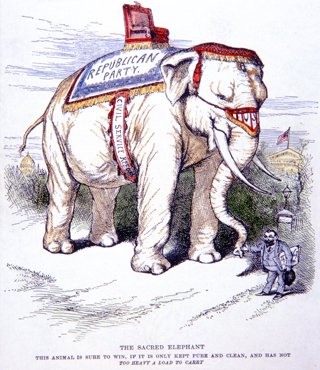 Der heilige Elefant von Thomas Nast