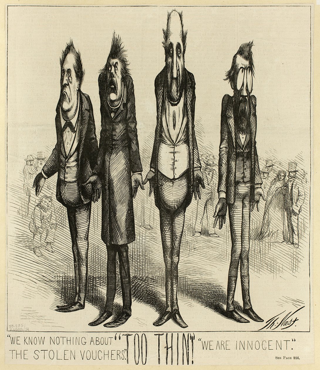 Wir wissen nichts über die gestohlenen Belege von Thomas Nast